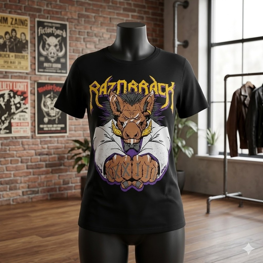 NWOT‎ Razorback Graphic T-Shirt Small Black Short Sleeve Boar XXXIII Streetwear